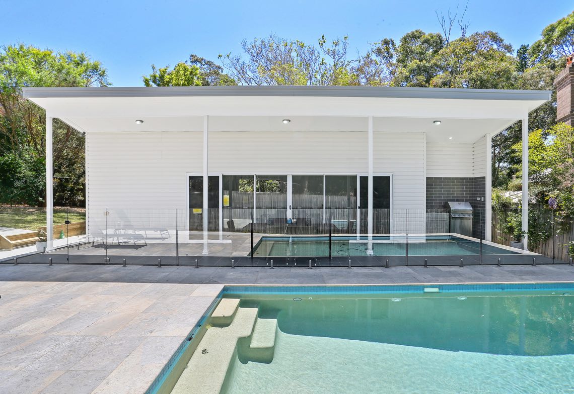 granny flat with outdoor pool