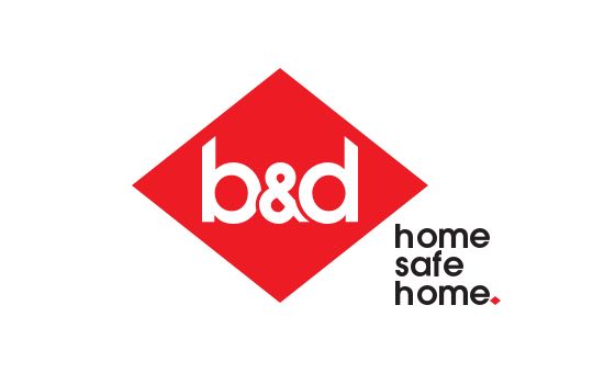 b & d home safe home logo
