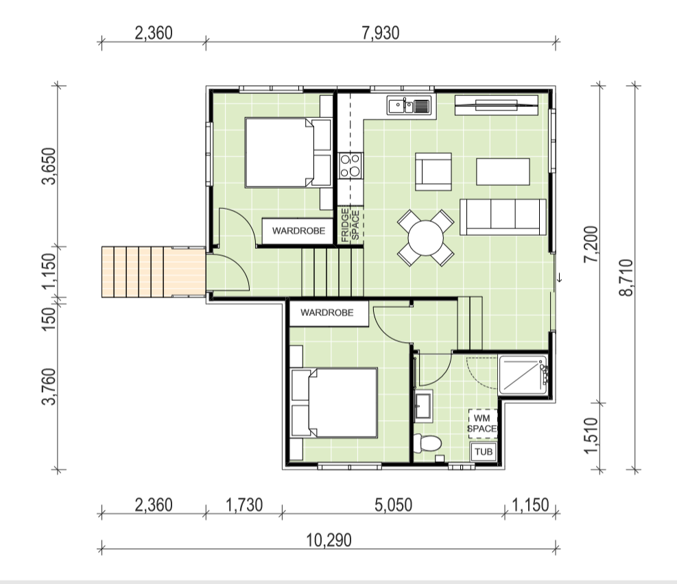 Cherrybrook granny flat floor plan