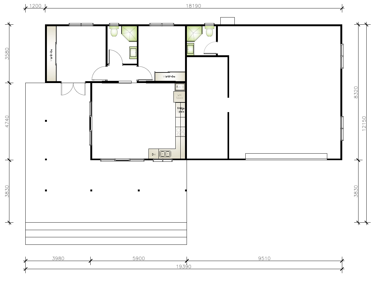 granny flat floor plan design Dural