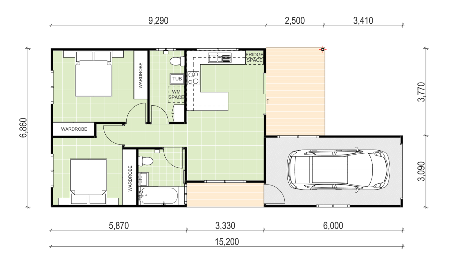North Ryde granny flat floor plan