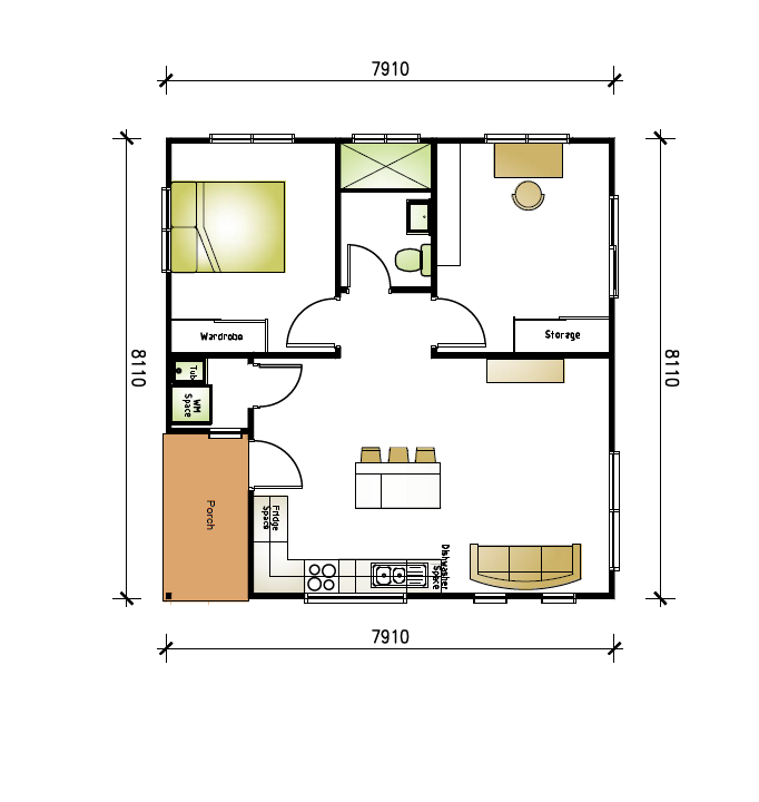 granny flat floor plan design Pennant Hills