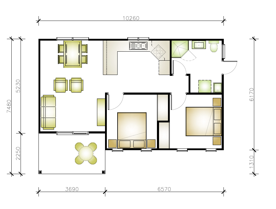 Wheeler Heights granny flat floor plan
