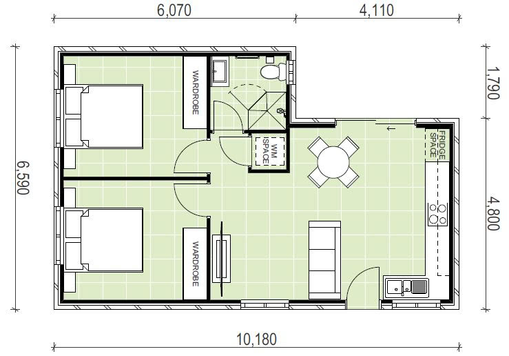Marayong granny flat floor plan