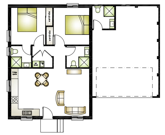 granny flat floor plan design North Parramatta