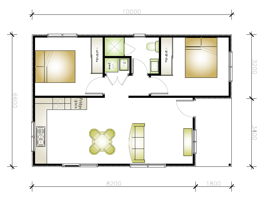 granny flat floor plan design Cherrybrook