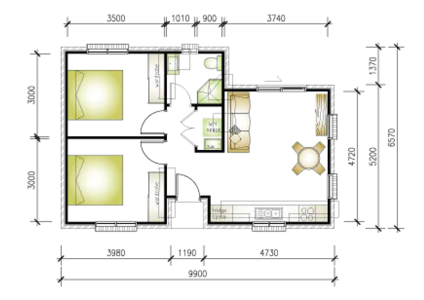Fairfield West granny flat floor plan