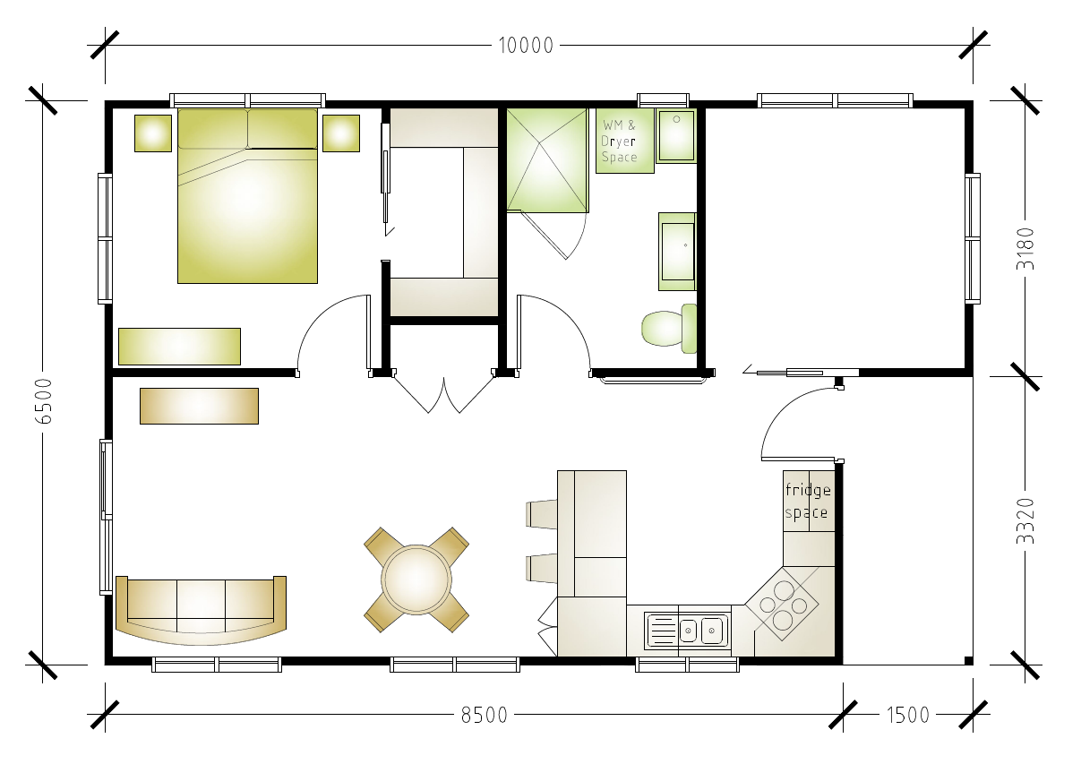 Hornsby Heights granny flat floor plan