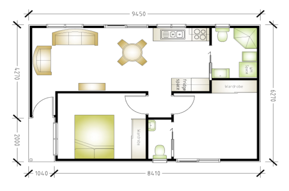 granny flat floor plan design Liverpool