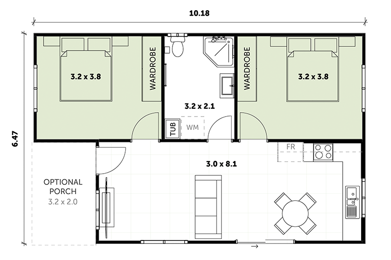 Granny Flat Floor Plans Granny Flat Solutions   190709 Standard Designs Vortex E1586134965640 