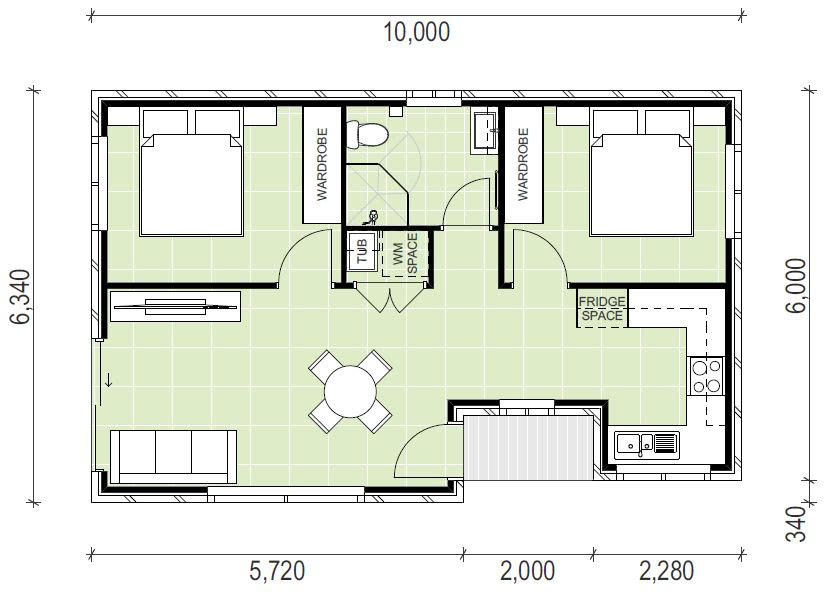 Dundas granny flat floor plan