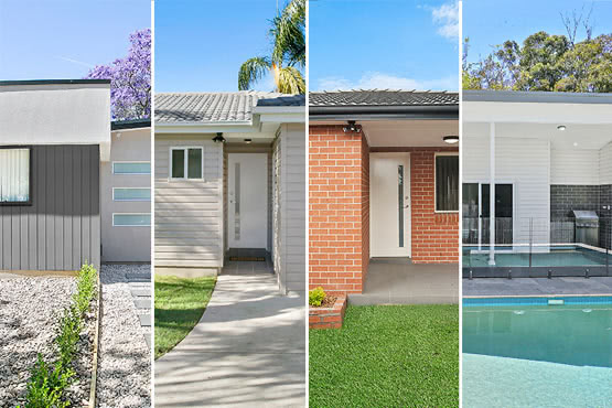 Quad view of granny flats