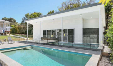 granny flat with outdoor pool