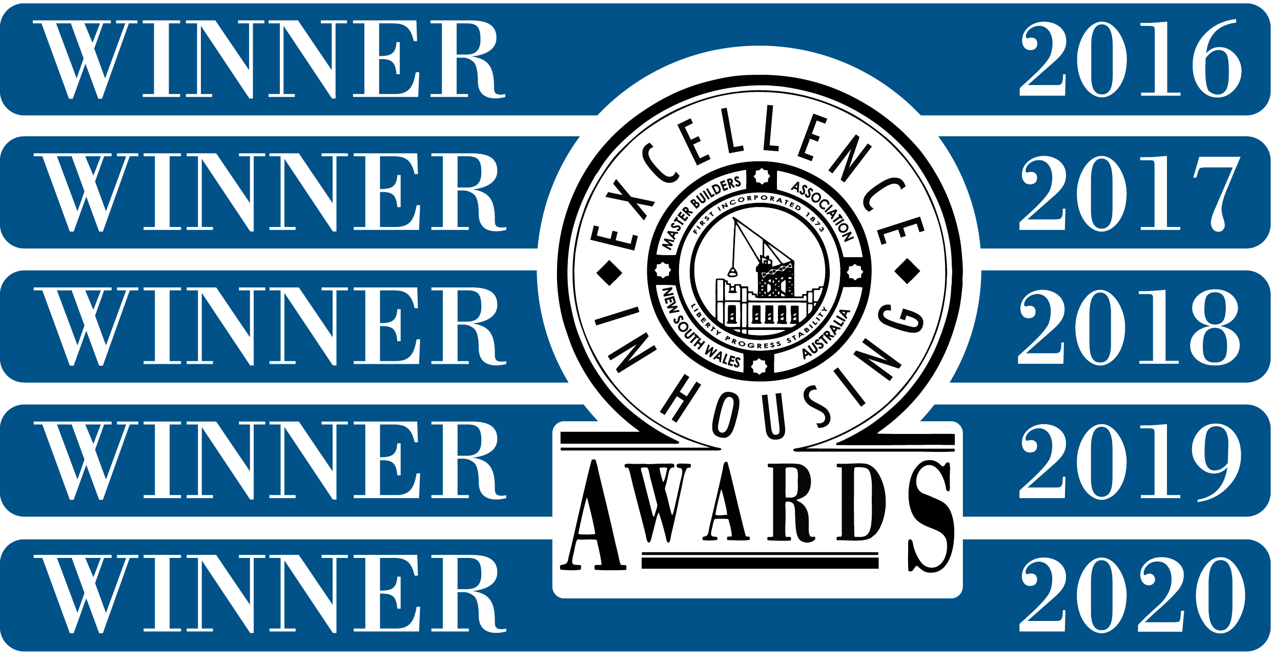 winner of excellence in housing 5 years in a row