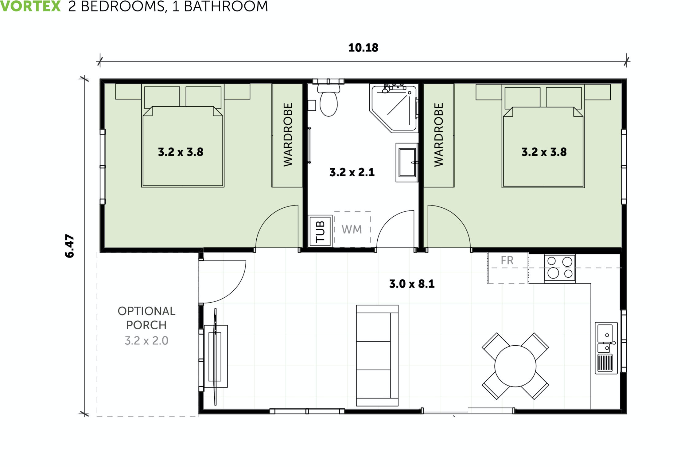 Banksia Granny Flat with 2 Bedrooms