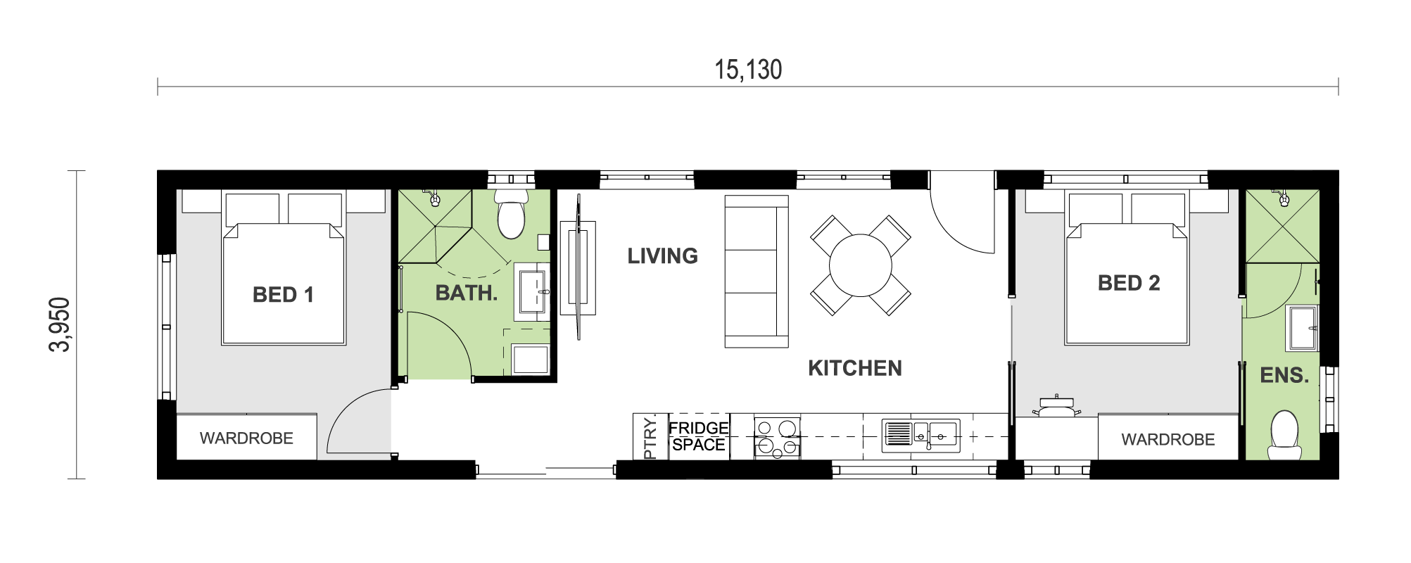 Baulkham hills granny flat floor plan