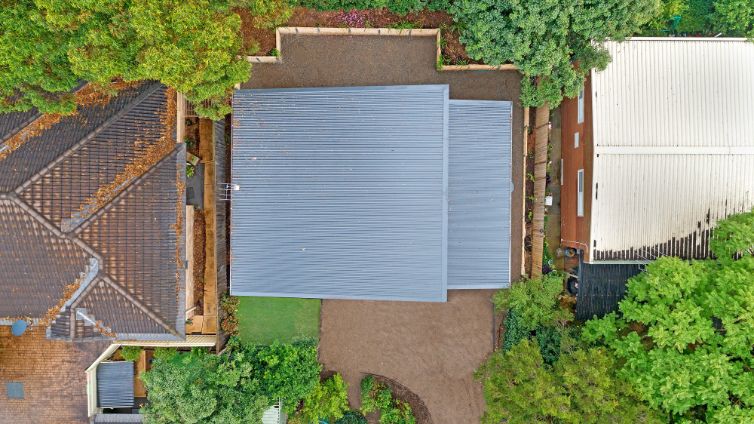 Overhead view of property in balkham hills nsw