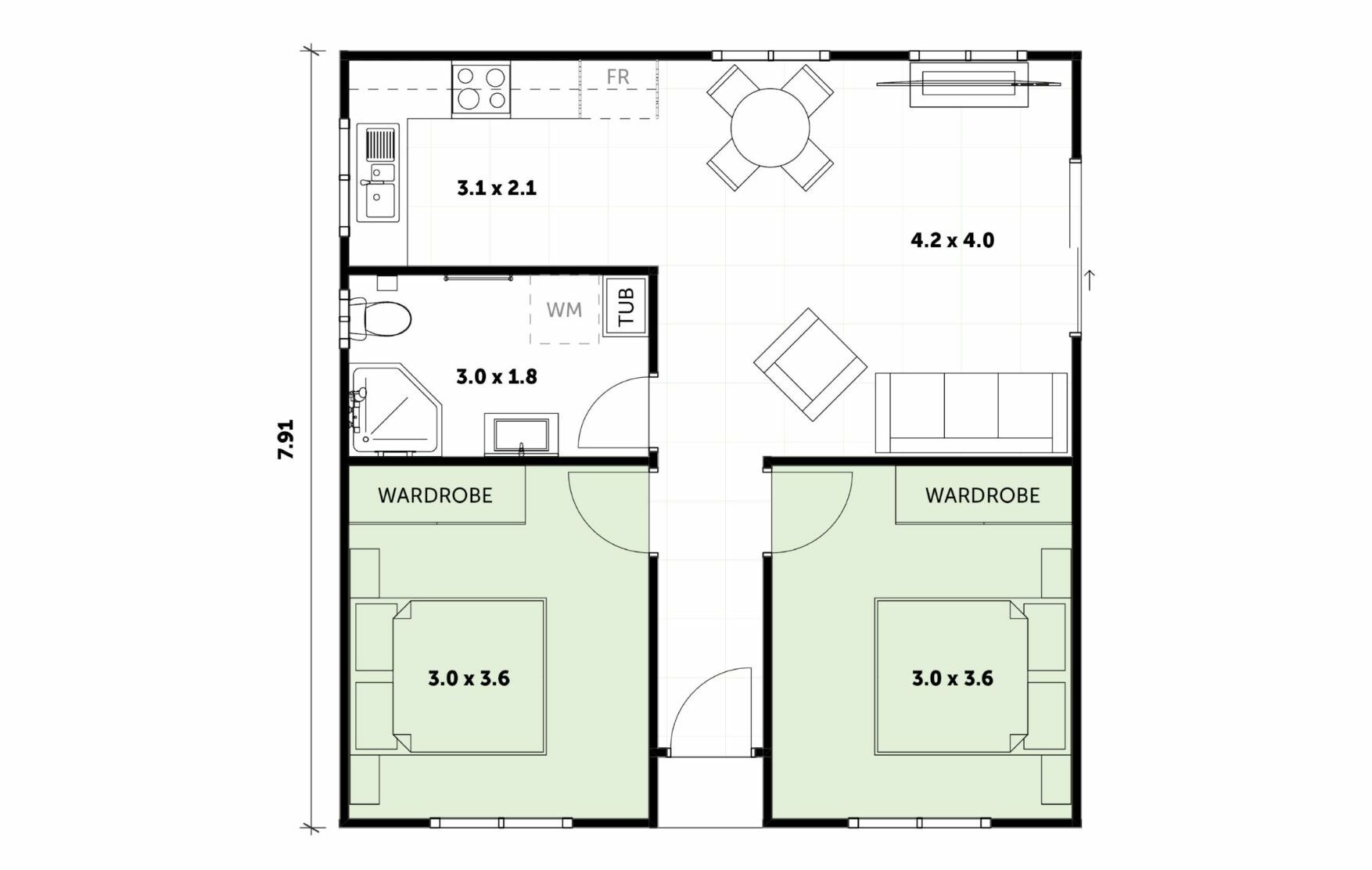 Create a Modern 2-Bedroom Granny Flat Plan: A Step-by-Step Guide