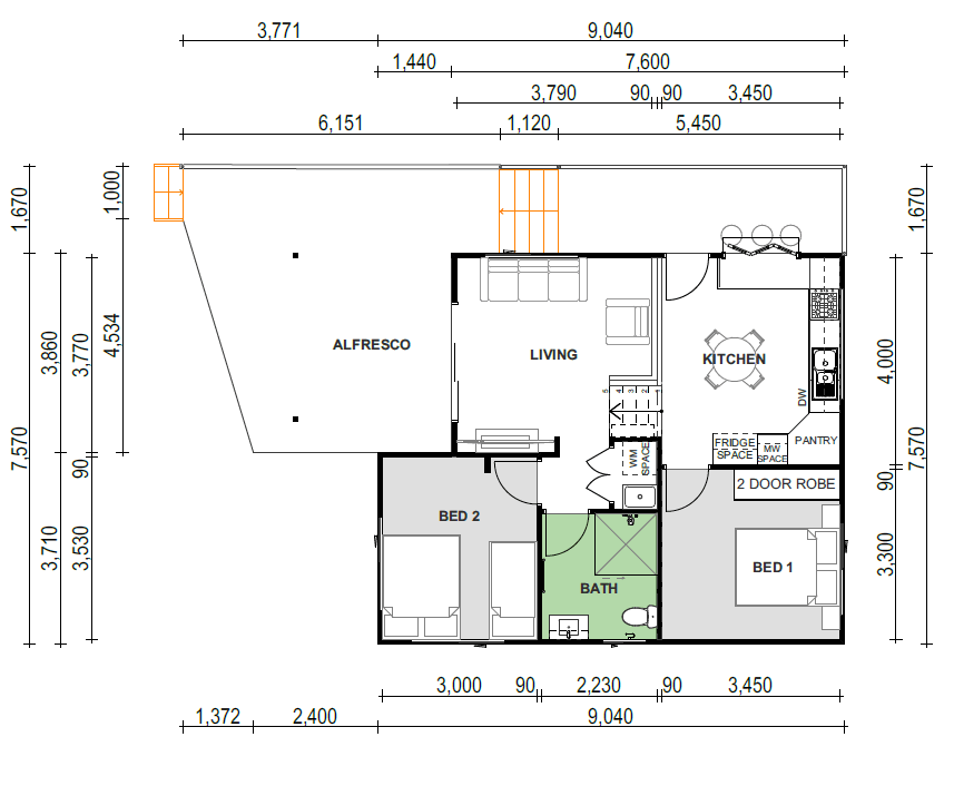 floorplan of Avoca 21