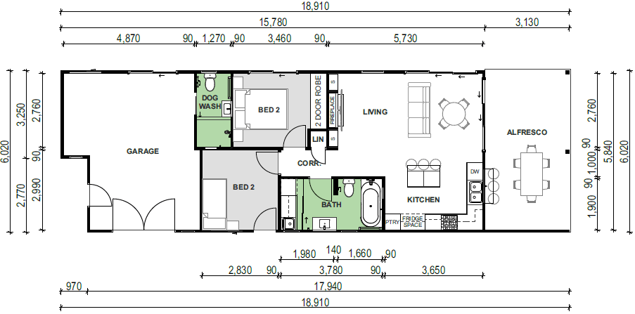 floorplan of Dee Why 21