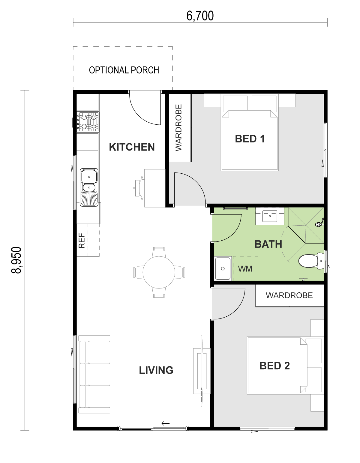 floorplan of Marlow 21