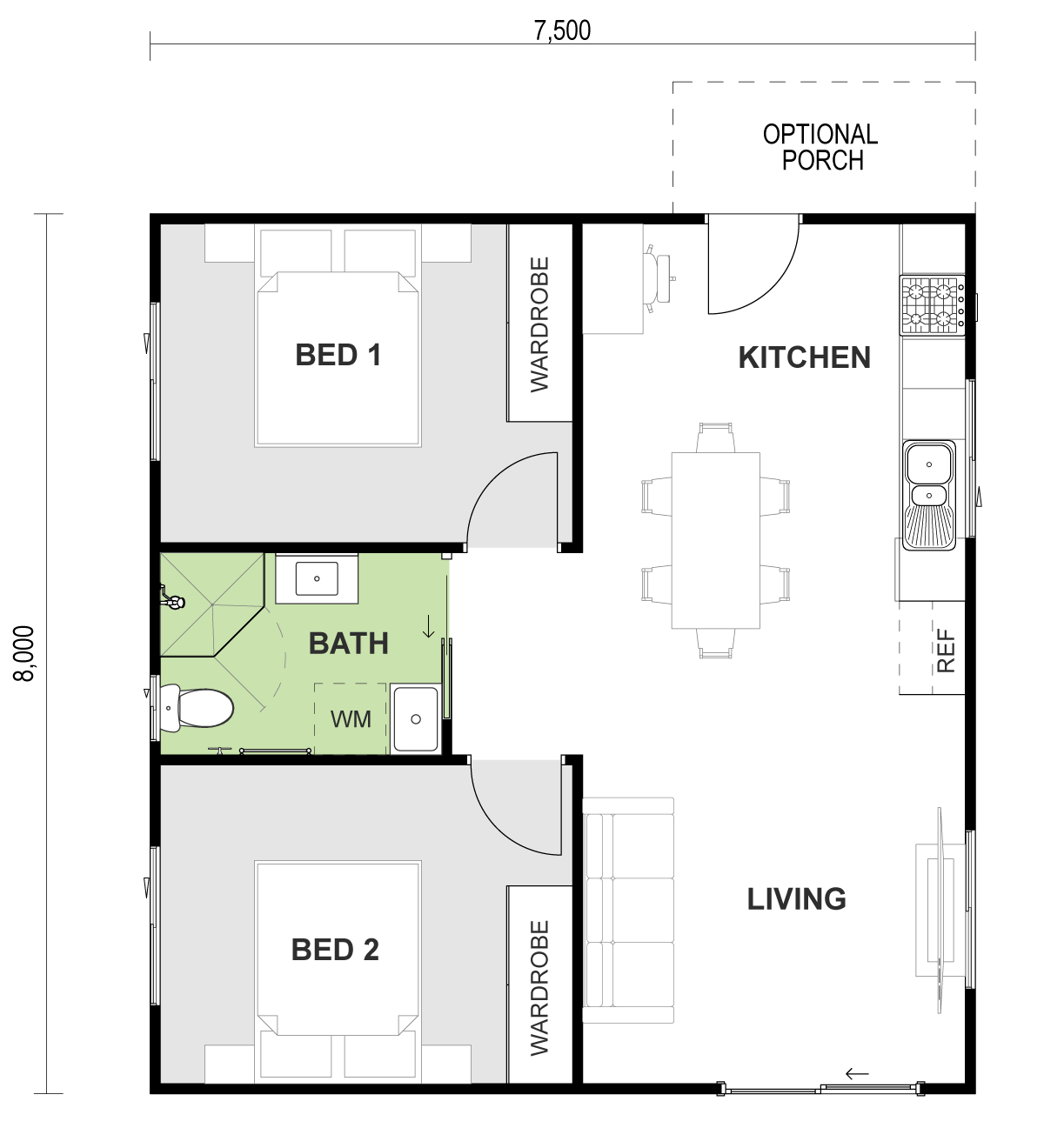 floorplan of Sutton 21