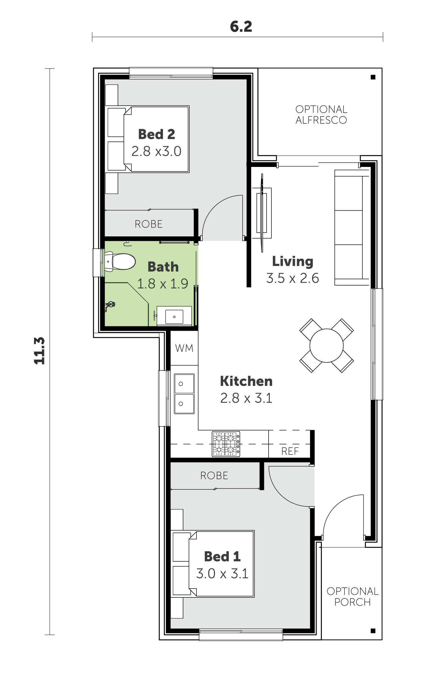 floorplan of Sanctuary 21