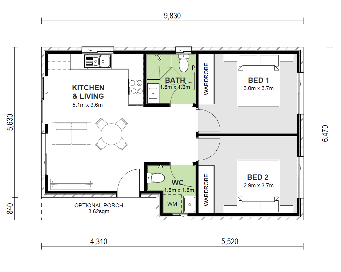 floorplan of Ravine