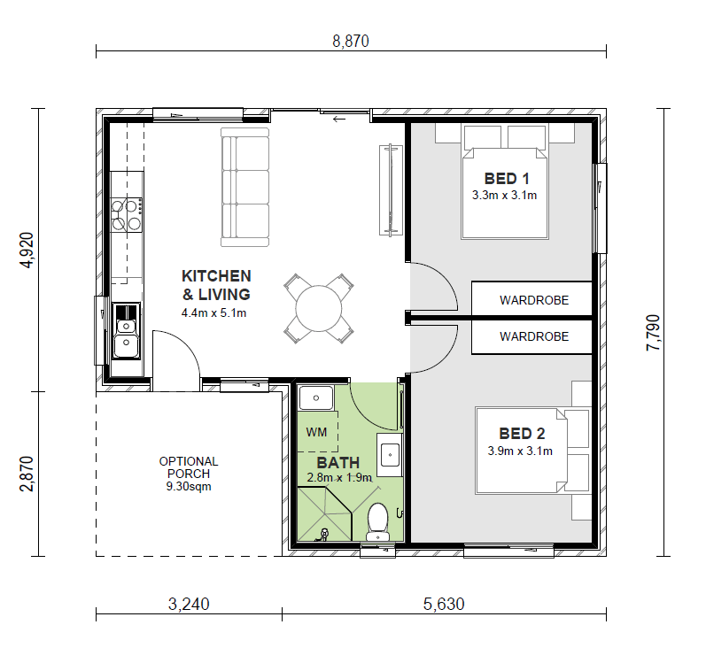 floorplan of Willow