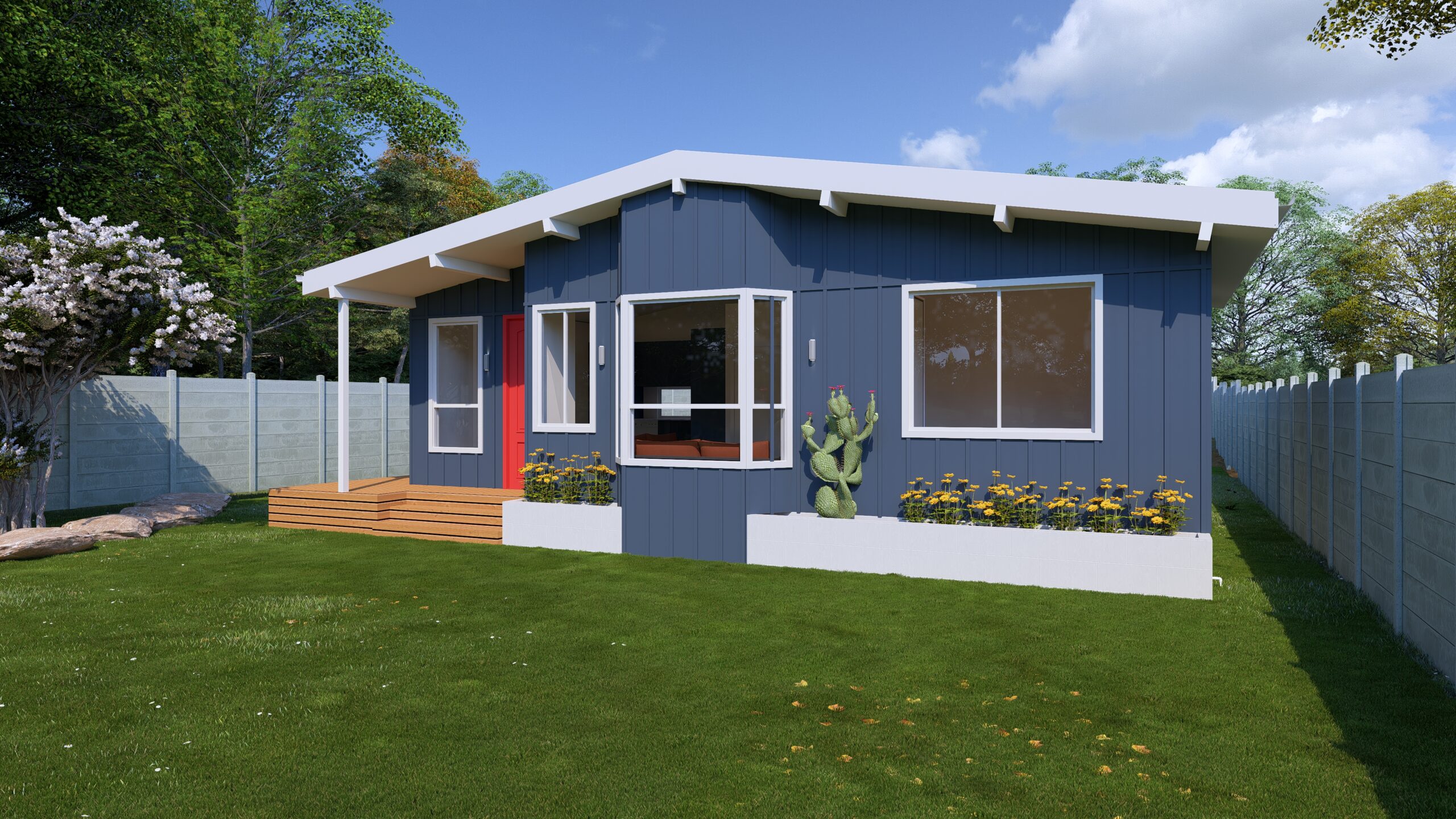 2 Bedroom Granny Flat Designs with Outdoor Living Inspiration