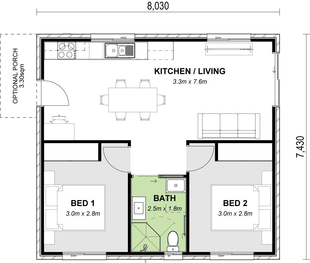 floorplan of Sutton